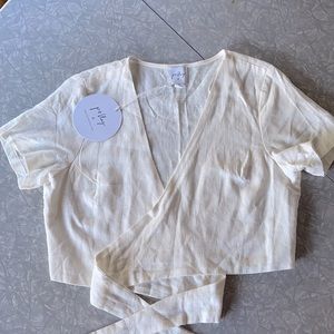 Princess Polly Sanfratello Tie Front Top